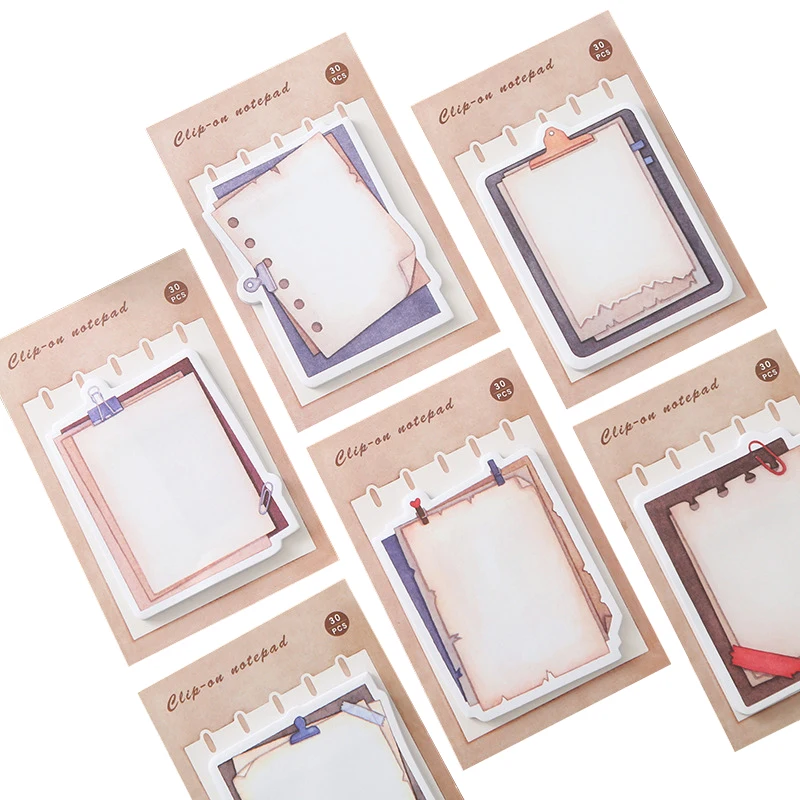 30Sheets/pack Retro Paper Daily Life Plan Memo Pad Sticky Notes Writing Mark for Book Office School Supplies Student Stationery
30Sheets/pack Retro Paper Daily Life Plan Memo Pad Sticky Notes Writing Mark for Book Office School Supplies Student Stationery