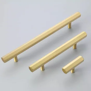 Hexagonal Brass Kitchen Cabinet Handles Wardrobe Knobs Drawer Pulls Gold Cabinet Handle Furniture Door Knob Long Brass Hardware
Hexagonal Brass Kitchen Cabinet Handles Wardrobe Knobs Drawer Pulls Gold Cabinet Handle Furniture Door Knob Long Brass Hardware