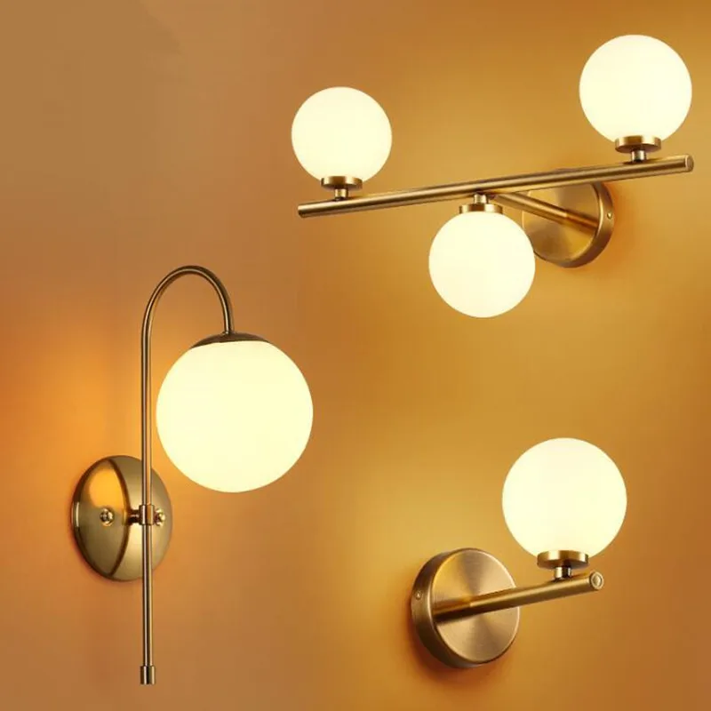 Modern Glass Ball Gold Body Art Decoration LED Wall lamp Living Room Lights Aisle Light Bedroom Wall light Fixture Free Shipping
Modern Glass Ball Gold Body Art Decoration LED Wall lamp Living Room Lights Aisle Light Bedroom Wall light Fixture Free Shipping