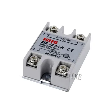 Solid state relay SSR-40AA-H 25A actually 80-250V AC TO 90-480V SSR 40AA H solid Resistance Regulator
Solid state relay SSR-40AA-H 25A actually 80-250V AC TO 90-480V SSR 40AA H solid Resistance Regulator