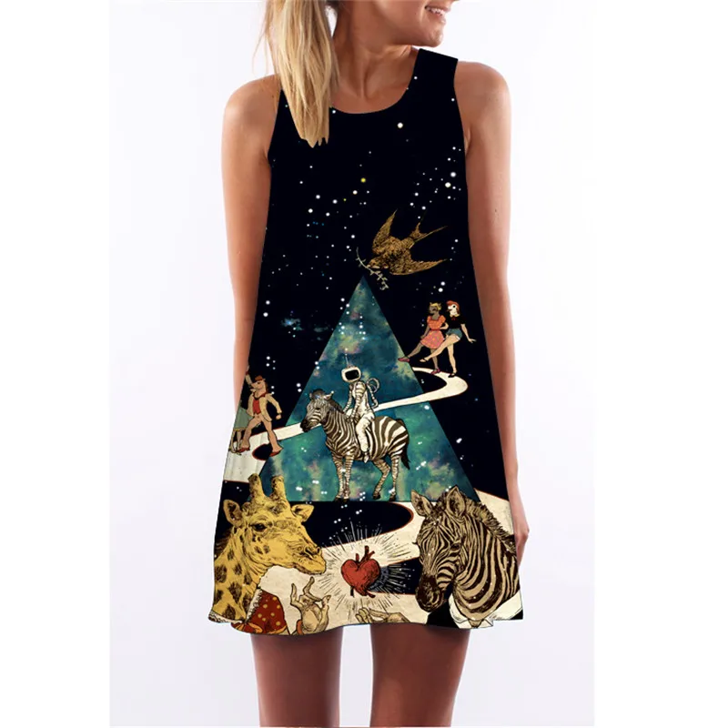 MEIBONA Women Vintage Dresses Cartoon Animal Print Short Dress Above Knee Loose Sleeveness Summer Beach Ware Sundress
MEIBONA Women Vintage Dresses Cartoon Animal Print Short Dress Above Knee Loose Sleeveness Summer Beach Ware Sundress