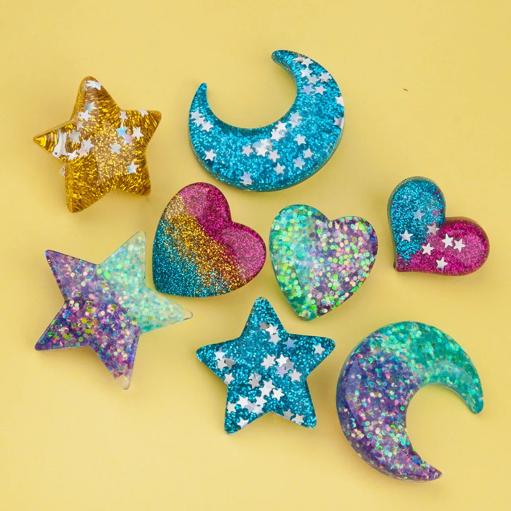 DoreenBeads Handmade Glitter Serious Brooch Pins Resin Multicolor Heart Star Moon Shape Brooches for Women Girl Shirts Bags Coat
DoreenBeads Handmade Glitter Serious Brooch Pins Resin Multicolor Heart Star Moon Shape Brooches for Women Girl Shirts Bags Coat