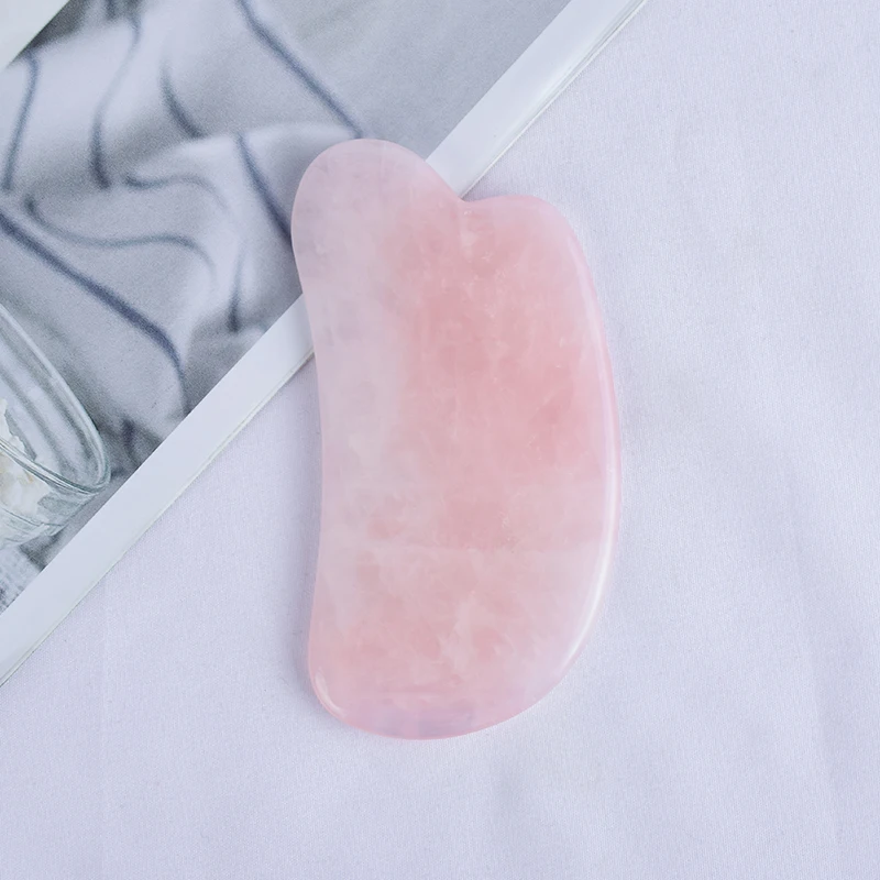 Natural Rose Quartz Guasha Board China Acupressure Massage Stone Feet Massage Health and Beauty
Natural Rose Quartz Guasha Board China Acupressure Massage Stone Feet Massage Health and Beauty