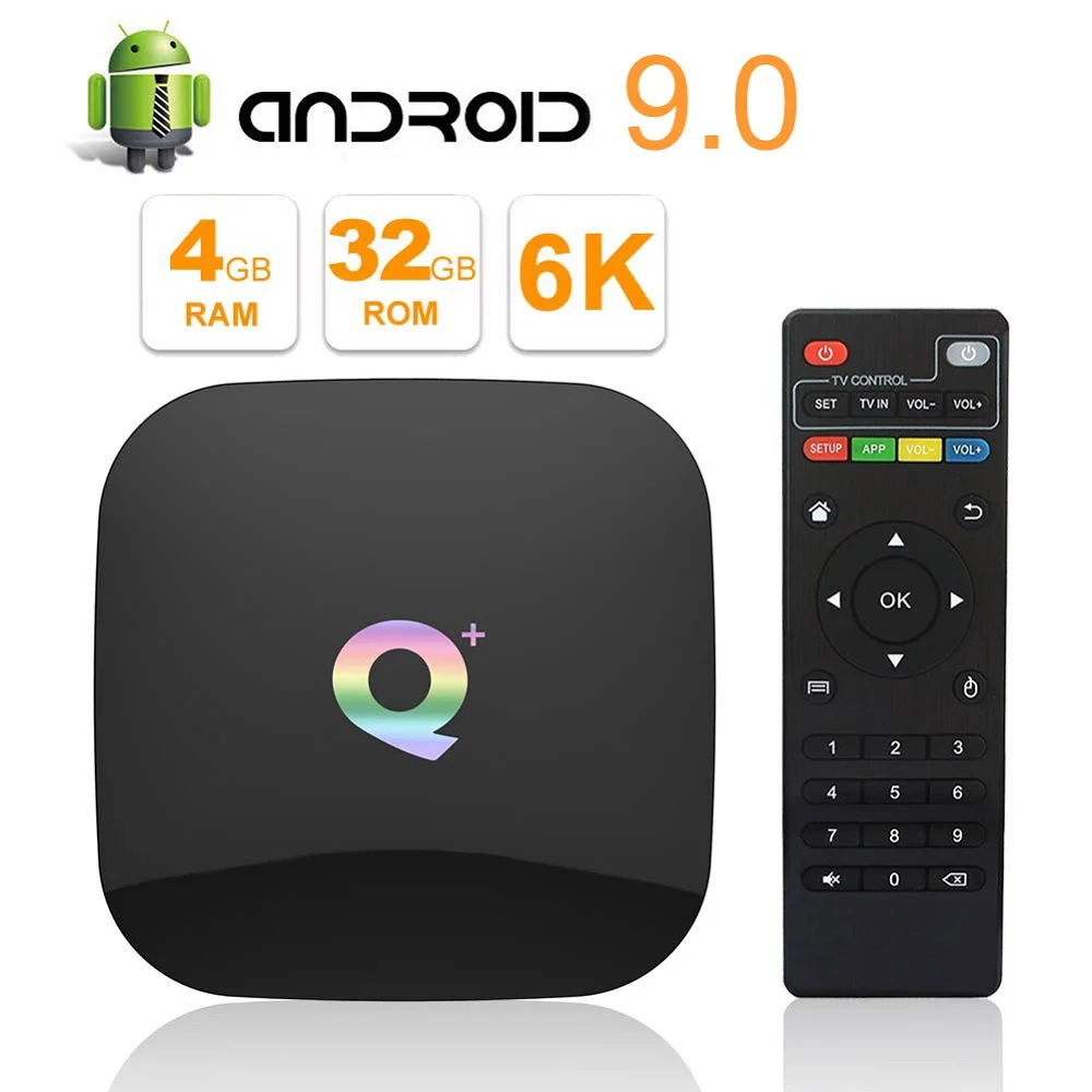 Q Plus Android TV BOX Q Plus Android 9.0 Allwinner H6 Quad Core 2,4 GHz WiFi Set top box 4GB32GB
Q Plus Android TV BOX Q Plus Android 9.0 Allwinner H6 Quad Core 2,4 GHz WiFi Set top box 4GB32GB