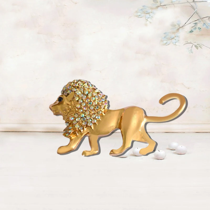 New Arrival Men Brooch Jewelry Statement Lion Animal Brooches Pins Brand Rhinestone Hijab Pin For Collar Suit Scarf Decoration
New Arrival Men Brooch Jewelry Statement Lion Animal Brooches Pins Brand Rhinestone Hijab Pin For Collar Suit Scarf Decoration