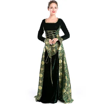 Medieval Renaissance Velvet Long Dress Celtic Queen Gown Party Cosplay Costume Square Collar Maxi Dress
Medieval Renaissance Velvet Long Dress Celtic Queen Gown Party Cosplay Costume Square Collar Maxi Dress