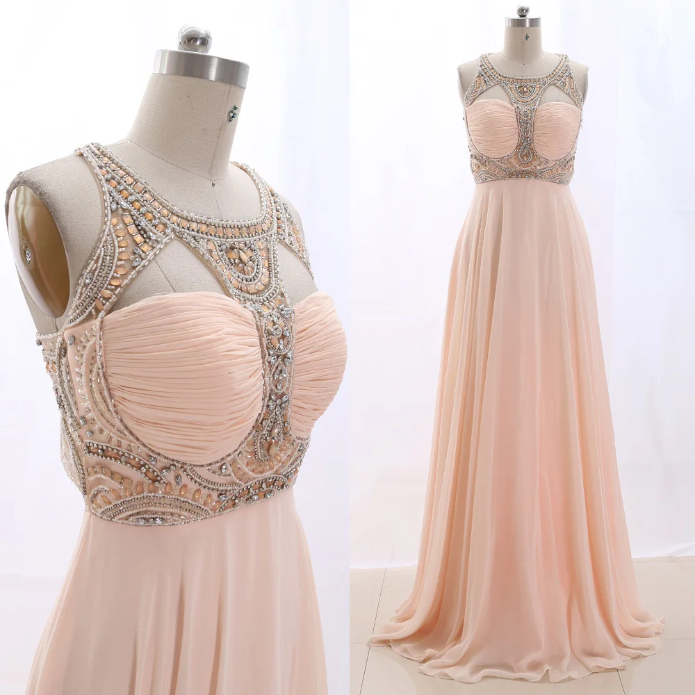 MACloth Pink A-Line Scoop Neck Floor-Length Long Crystal Chiffon Prom Dresses Dress M 265641 Clearance
MACloth Pink A-Line Scoop Neck Floor-Length Long Crystal Chiffon Prom Dresses Dress M 265641 Clearance