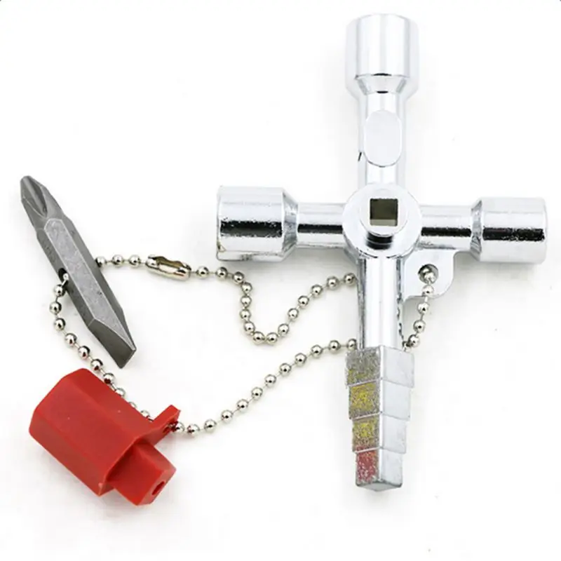 1pc New 5 In 1 Universal Cross Square Triangle Train Electrical Cabinet Elevator Key Practical Multi-function wrench
1pc New 5 In 1 Universal Cross Square Triangle Train Electrical Cabinet Elevator Key Practical Multi-function wrench