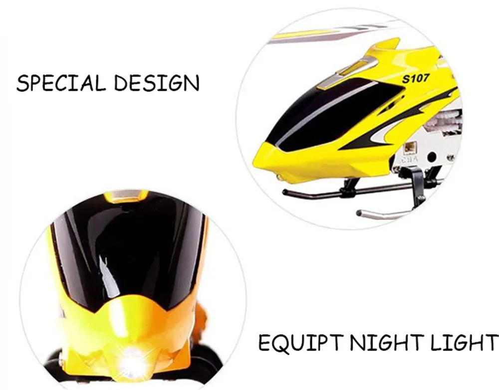 Original Syma S107G S107 Mini Drone 3CH RC Flying Toy Gyro Radio Control Metal Alloy Fuselage RC Helicopter Mini Copter Toy Gift24