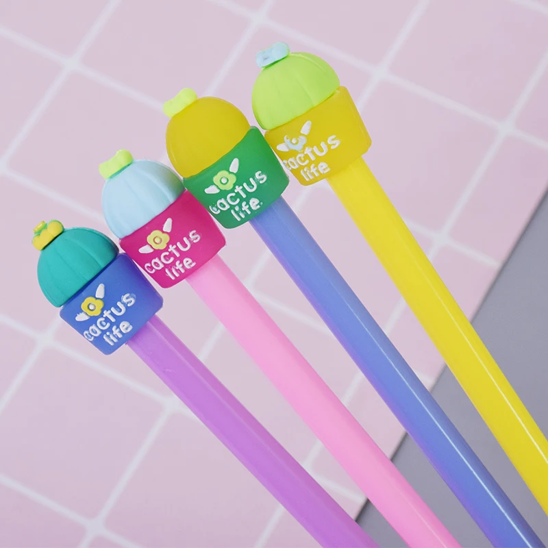 1 Pcs/Lot Cartoon Cactus plant student gel pen Silica gel writing pens stationery canetas material escolar
1 Pcs/Lot Cartoon Cactus plant student gel pen Silica gel writing pens stationery canetas material escolar