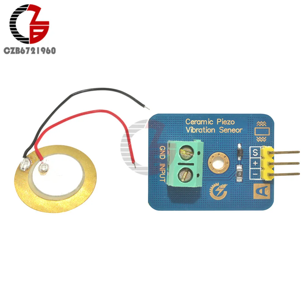 Analog Piezoelectricity Ceramic Piezo Vibration Sensor DIY for Arduino  Rev3 