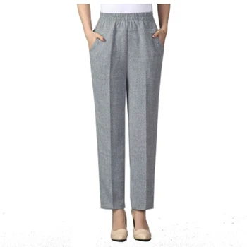New Arrival 2018 Summer Female Elastic Waist Straight Pants Plus Size Pants Ladies Ankle-Length Cotton and Linen Pants F61
New Arrival 2018 Summer Female Elastic Waist Straight Pants Plus Size Pants Ladies Ankle-Length Cotton and Linen Pants F61
