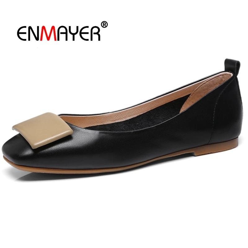 ENMAYER Genuine Leather Square Toe Casual Women Shoes Mary Janes Zapatos De Mujer Women Fashion Pumps Size 34-39 LY393
ENMAYER Genuine Leather Square Toe Casual Women Shoes Mary Janes Zapatos De Mujer Women Fashion Pumps Size 34-39 LY393