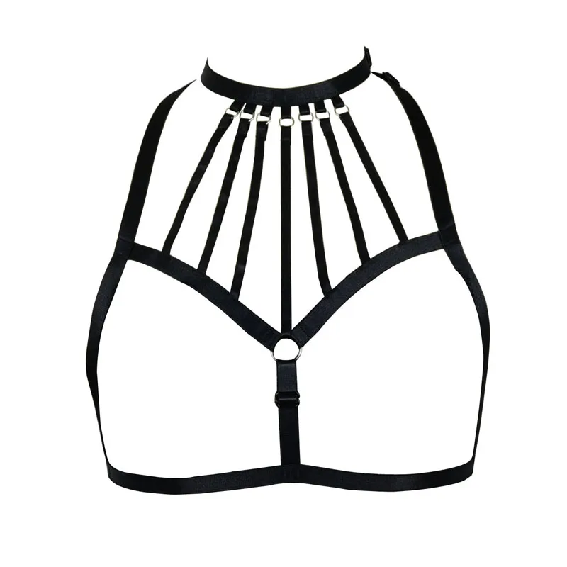 Sexy bondage BODY HARNESS lingerie Crop top Harness bra Goth Harajuku Cosplay Body harness Fetish wear Harness Cage bra
Sexy bondage BODY HARNESS lingerie Crop top Harness bra Goth Harajuku Cosplay Body harness Fetish wear Harness Cage bra