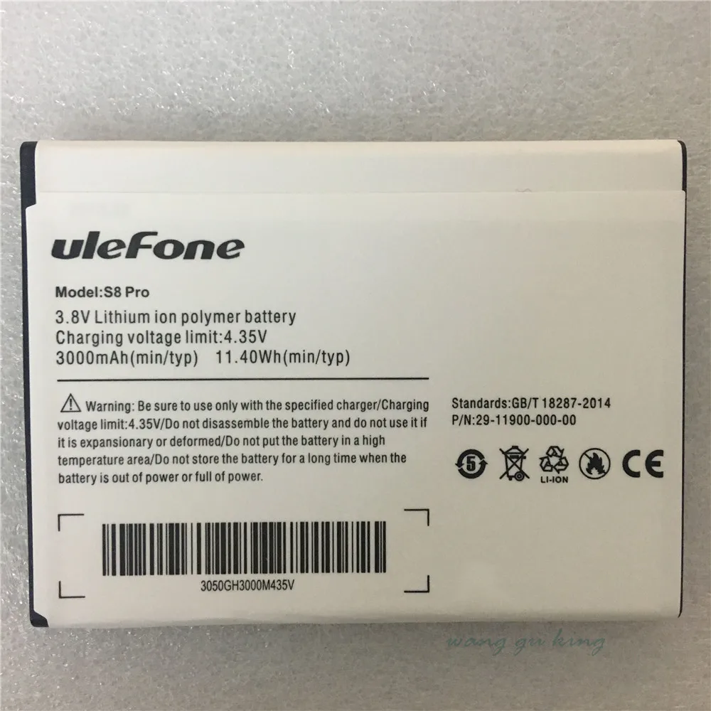Мобильный телефон аккумулятор чехол-накладка Ulefone S8 Pro Аккумулятор 3000 мАч 5 3 дюйма