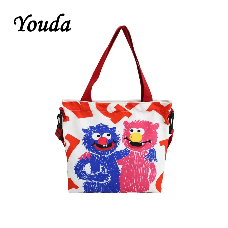 Youda New Messenger Bags Female Student College Style Canvas Bag Cartoon Print Tote Cute Large Capacity Shoulder Package Female
Youda New Messenger Bags Female Student College Style Canvas Bag Cartoon Print Tote Cute Large Capacity Shoulder Package Female