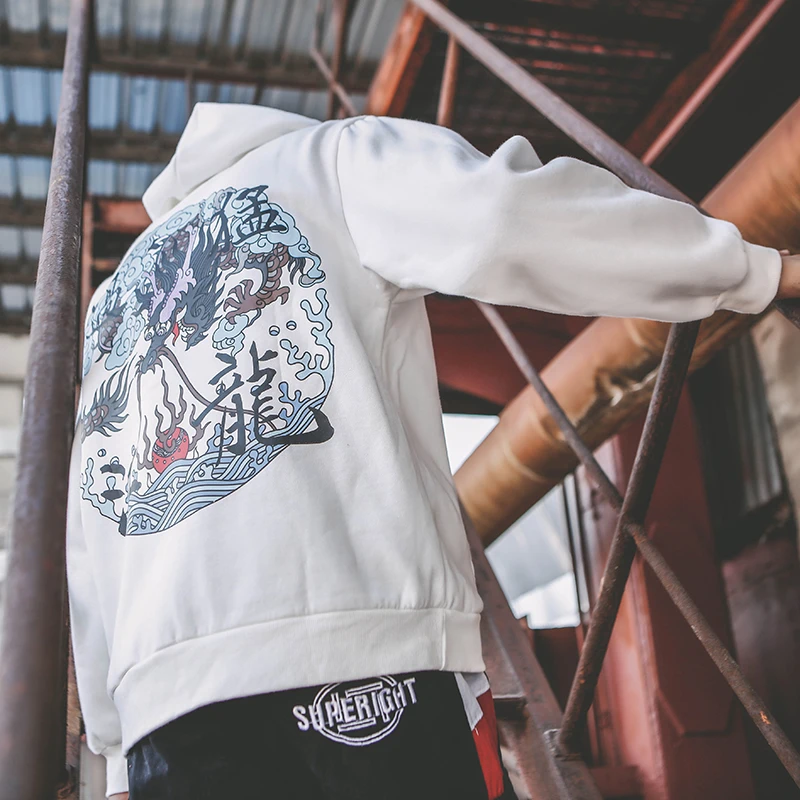 02 SharkPrint sweatshirts for men hoodies men hip hop hoodie W07