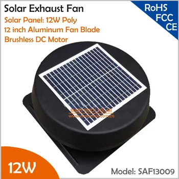 Brushless 12inch 12W Solar Exhaust Fan with AC charger Round Solar Attic Fan with Fixed Solar Panel to Keep House Cool and Dry
Brushless 12inch 12W Solar Exhaust Fan with AC charger Round Solar Attic Fan with Fixed Solar Panel to Keep House Cool and Dry