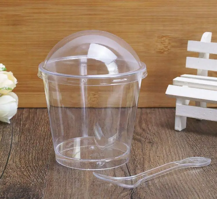 Clear Transparent Cake Cups With Spoon Lid Tiramisu Ice Cream Cupcake Cup Wedding Birthday Party Decorations lin4886
Clear Transparent Cake Cups With Spoon Lid Tiramisu Ice Cream Cupcake Cup Wedding Birthday Party Decorations lin4886