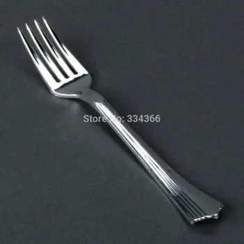 100pcs/lot 17cm Disposable Hard Plastic Metal Silver Fork 7" Heavy Flatware Plastic Cutlery Partyare Wedding Party Event
100pcs/lot 17cm Disposable Hard Plastic Metal Silver Fork 7" Heavy Flatware Plastic Cutlery Partyare Wedding Party Event