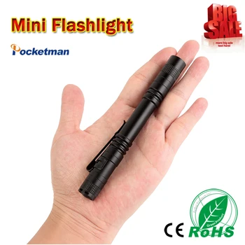 Portable Mini Penlight LED Flashlight Torch Hugs by Pocket Light 1 Switch Modes Outdoor Camping Light for 2* AAA battery zk93
Portable Mini Penlight LED Flashlight Torch Hugs by Pocket Light 1 Switch Modes Outdoor Camping Light for 2* AAA battery zk93