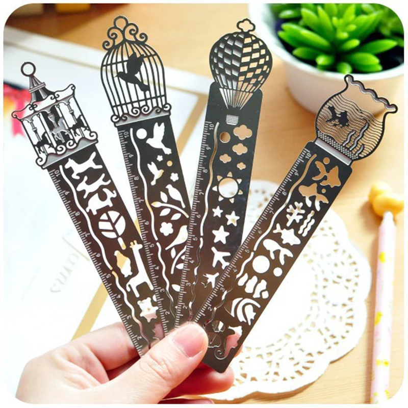 Balloon / Fish / Bird / Merry-go-round Metal Stencil Ruler for Kids Drawing , Bookmark Ruler
Balloon / Fish / Bird / Merry-go-round Metal Stencil Ruler for Kids Drawing , Bookmark Ruler