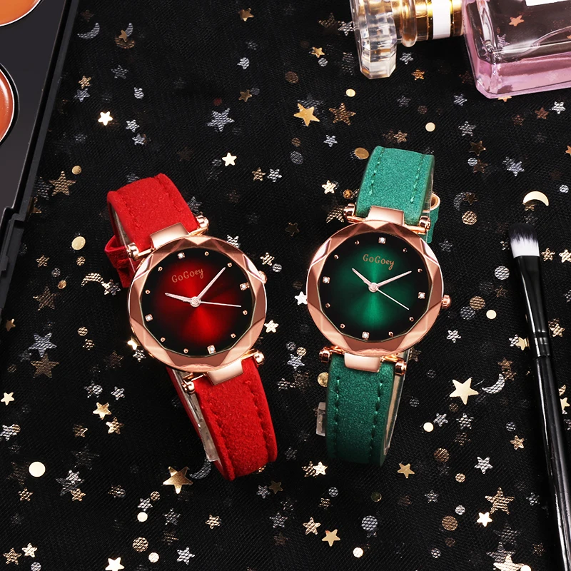 Новые женские часы роскошное платье Relojes Crystal Gogoey элегантные кварцевые наручные