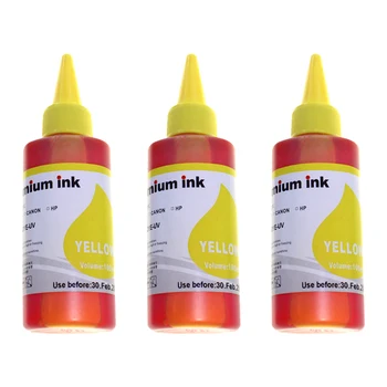 3x100ML Refillable Dye Ink Yellow for Epson Canon HP Brother Lexmark DELL Kodak Ricoh and More Printer Cartridge or CISS Refill
3x100ML Refillable Dye Ink Yellow for Epson Canon HP Brother Lexmark DELL Kodak Ricoh and More Printer Cartridge or CISS Refill