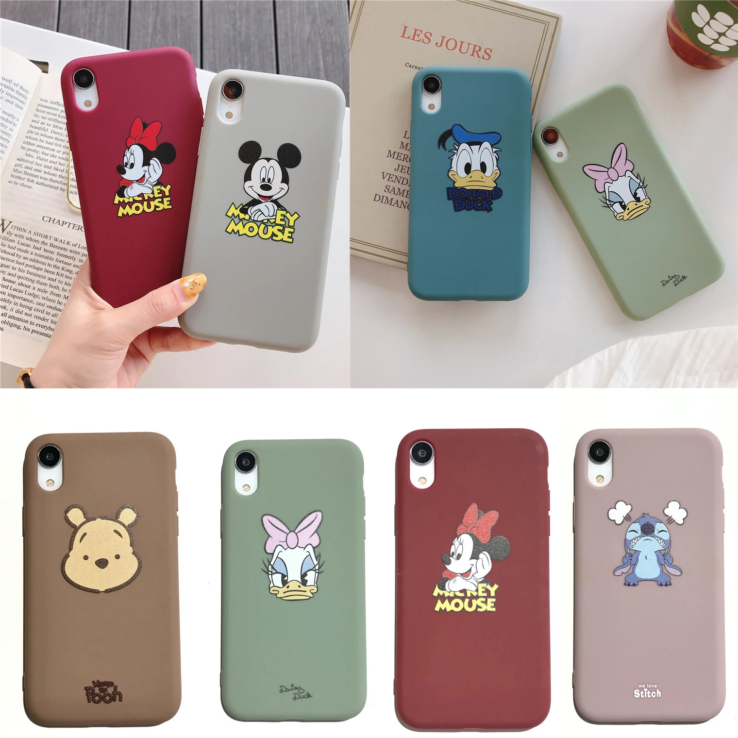 cartoon Mickey Minnie Winnie Pooh case for iphone x xs max xr 6 6s 7 8 plus Disneys Stitch Donald Duck silicone couple cover
cartoon Mickey Minnie Winnie Pooh case for iphone x xs max xr 6 6s 7 8 plus Disneys Stitch Donald Duck silicone couple cover
