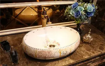Bathroom Porcelain Vanity North Europe Style Vessel Sink Ceramic Ancient Counter top Washbasin XR110-283
Bathroom Porcelain Vanity North Europe Style Vessel Sink Ceramic Ancient Counter top Washbasin XR110-283