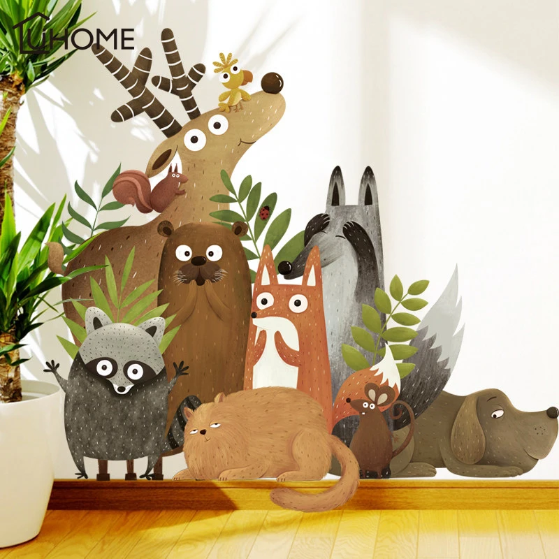 DIY Forest Animals Kids Room Decoration PVC Wall Sticker Childern Baby Bedroom Nursery Wall Decals Adhesive Poster
DIY Forest Animals Kids Room Decoration PVC Wall Sticker Childern Baby Bedroom Nursery Wall Decals Adhesive Poster