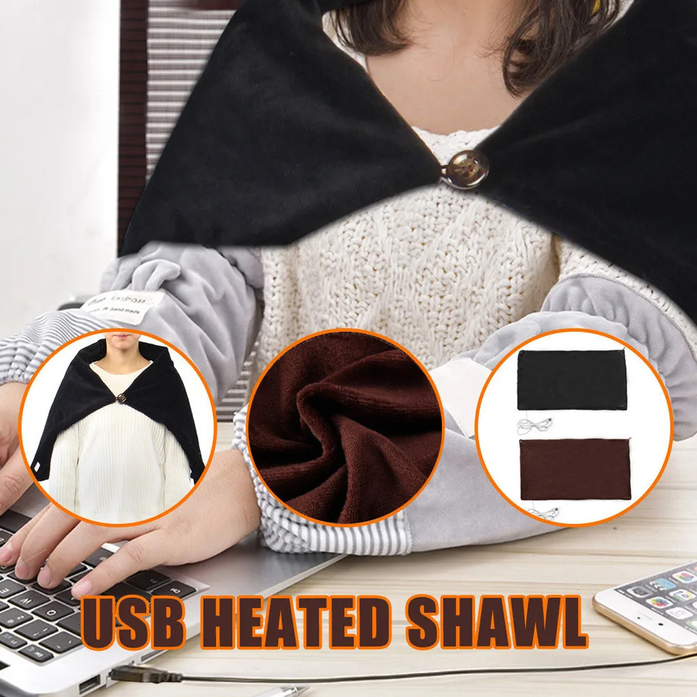 45x80cm USB Powered Soft Heated Shawl 5V Winter Car Home Electric Warming Heating Blanket Pad Mobile Heating Shawl 20
45x80cm USB Powered Soft Heated Shawl 5V Winter Car Home Electric Warming Heating Blanket Pad Mobile Heating Shawl 20