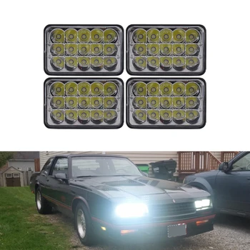 4PCs 4x6 Inch Led Headlight Sealed Hi/Lo Beam Replacement Headlamp Assembly For Kenworth T800 T400 T600 For Chevrolet Camaro
4PCs 4x6 Inch Led Headlight Sealed Hi/Lo Beam Replacement Headlamp Assembly For Kenworth T800 T400 T600 For Chevrolet Camaro