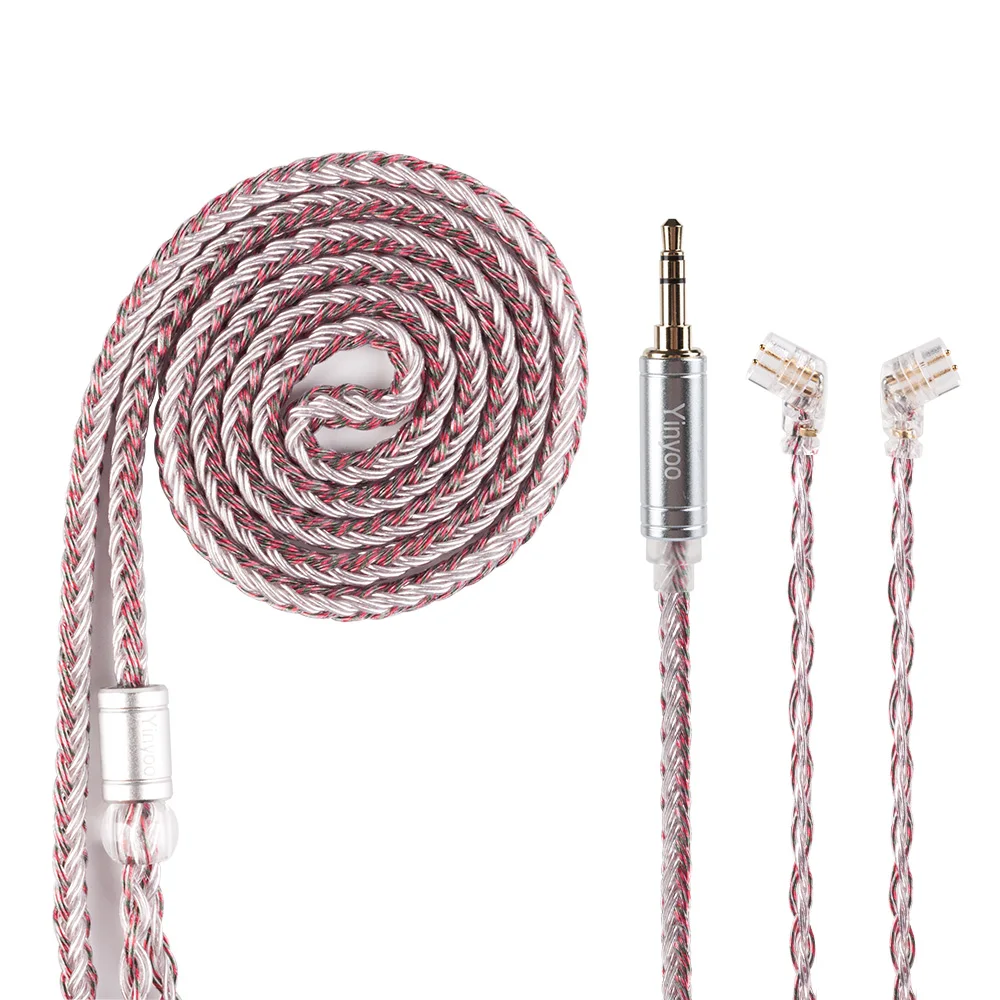 2019 Yinyoo 16 Core High Purity Silver Plated Cable With MMCX/2PIN/QDC Connector For AS10 ZS10 Pro ZST AS16 AS12 C10 C16 CA4 C12
2019 Yinyoo 16 Core High Purity Silver Plated Cable With MMCX/2PIN/QDC Connector For AS10 ZS10 Pro ZST AS16 AS12 C10 C16 CA4 C12