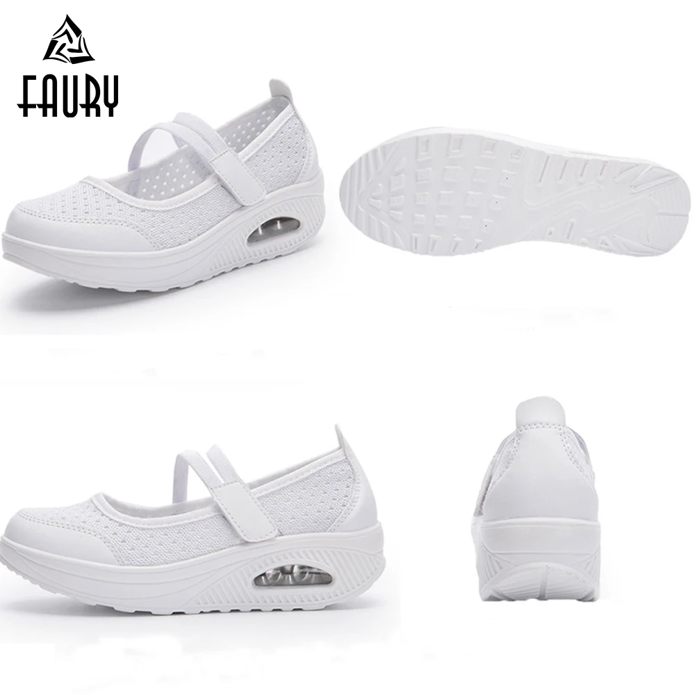 Nurse Work Shoes Women Mesh Air Cushion Shake Thick Bottom Summer Soft Casual Deodorant Hollow Pharmacy Hospital Female footwear
Nurse Work Shoes Women Mesh Air Cushion Shake Thick Bottom Summer Soft Casual Deodorant Hollow Pharmacy Hospital Female footwear