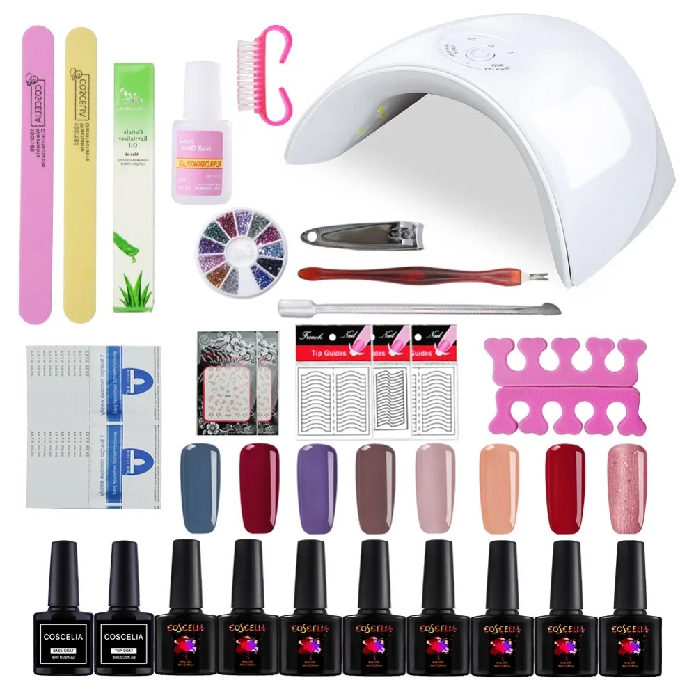 8pc UV Gel Nail Art Kits 36w Nail Dryer Lamp Manicure UV Gel Polish Set For Nail Extension Varnish Manicure Tools Kit
8pc UV Gel Nail Art Kits 36w Nail Dryer Lamp Manicure UV Gel Polish Set For Nail Extension Varnish Manicure Tools Kit