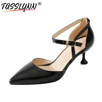 TASSLYNN 2019 Women Pumps Cow Leather+PU Spring Elegant Ladies Pumps Thin Heels Pointed Toe Buckel Strap White Shoes Size 34-40
TASSLYNN 2019 Women Pumps Cow Leather+PU Spring Elegant Ladies Pumps Thin Heels Pointed Toe Buckel Strap White Shoes Size 34-40