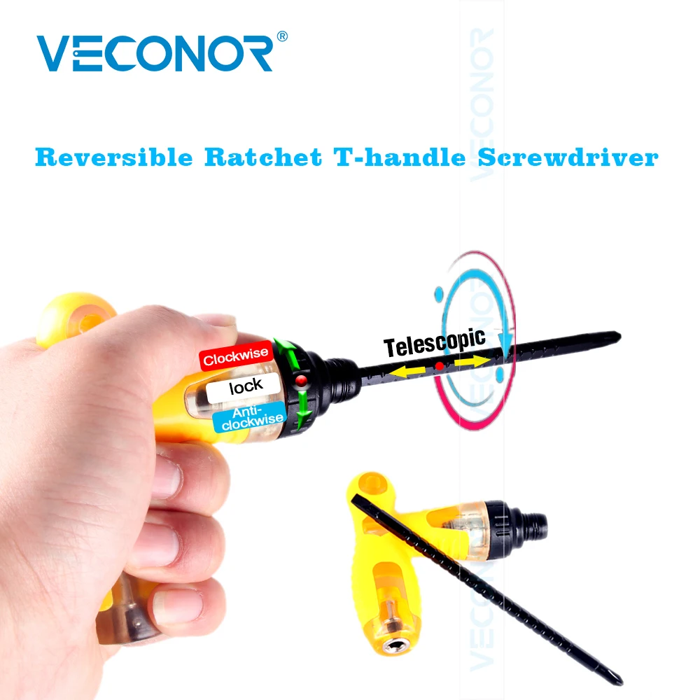 T-handle Extendable Ratcheting Pocket Flexible Screwdriver Reversible Phillips Cross Head Slot Head Magnetic Tips
T-handle Extendable Ratcheting Pocket Flexible Screwdriver Reversible Phillips Cross Head Slot Head Magnetic Tips