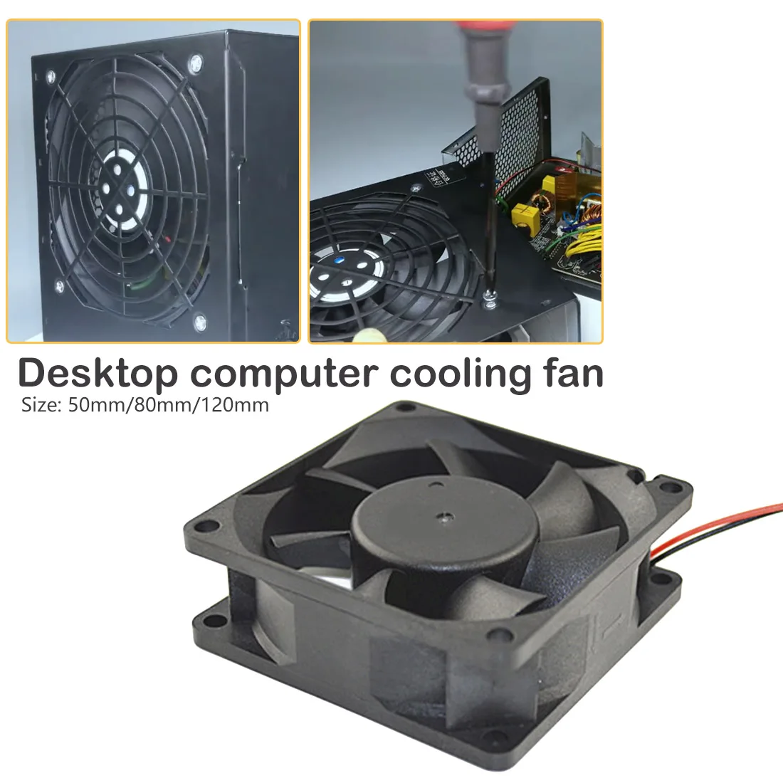 New 50 80 120 mm 2 Pin Connector Cooling Fan for Computer Case CPU Cooler Radiator Computer Accessories 12V DC CPU Cooling Fans
New 50 80 120 mm 2 Pin Connector Cooling Fan for Computer Case CPU Cooler Radiator Computer Accessories 12V DC CPU Cooling Fans