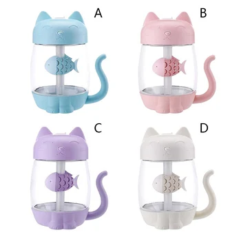 3 In 1 USB Cute Mini Cat-shaped Air Humidifier Household Humidifier Essential Oil Diffuser Purifier Atomizer With LED Light Fan 
3 In 1 USB Cute Mini Cat-shaped Air Humidifier Household Humidifier Essential Oil Diffuser Purifier Atomizer With LED Light Fan