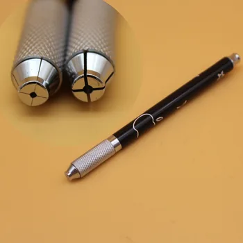 1Pcs Two Needle used Microblading Pen Black Eyebrow Manual Tattoo Pen For Permanent Makeup 3D Eyebrow Embroidery pen
1Pcs Two Needle used Microblading Pen Black Eyebrow Manual Tattoo Pen For Permanent Makeup 3D Eyebrow Embroidery pen