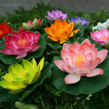 50 Pieces lots Artificial EVA fake pond flowers Lotus flowers Leaf waterproof Water Lily Pool Floating Plants wedding Garden B83
50 Pieces lots Artificial EVA fake pond flowers Lotus flowers Leaf waterproof Water Lily Pool Floating Plants wedding Garden B83