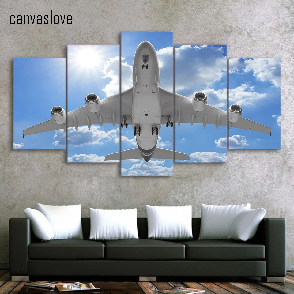 5 Piece Canvas Art HD Print Home Decor Painting Airplane in Blue Sky Poster Wall Picture For Living Room Free Shipping CU-3074C 
5 Piece Canvas Art HD Print Home Decor Painting Airplane in Blue Sky Poster Wall Picture For Living Room Free Shipping CU-3074C
