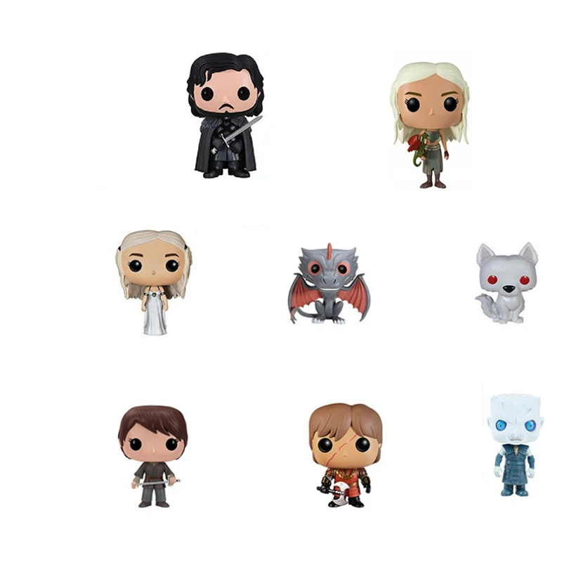 Game Of Thrones figures Jon Snow Daenerys Tyrion Ghost music box A Song of Ice and Fire Action Figure toys Model Gift Doll
Game Of Thrones figures Jon Snow Daenerys Tyrion Ghost music box A Song of Ice and Fire Action Figure toys Model Gift Doll