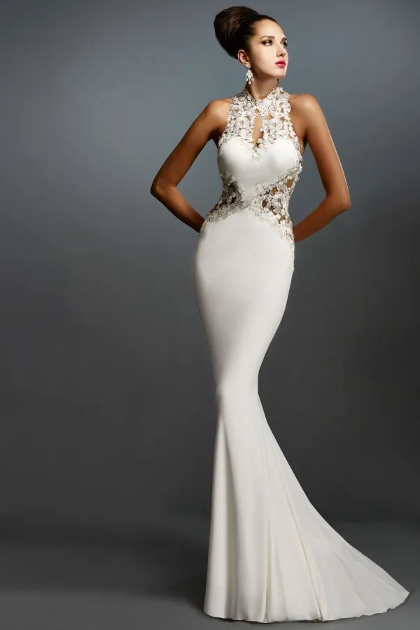 Z70 White Long Mermaid Sexy Sheer Back Formal Evening Dresses 2015 Gown Court Train With Lace Women Night Gown
Z70 White Long Mermaid Sexy Sheer Back Formal Evening Dresses 2015 Gown Court Train With Lace Women Night Gown