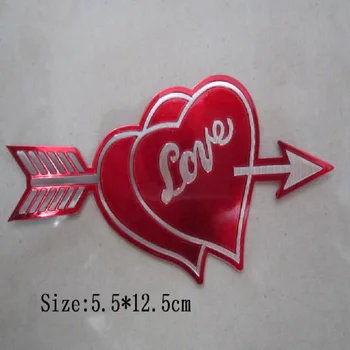 (30PCS/LOT) Wholesale The Arrow Of Love Aluminum Stickers For Car /wall / glass car styling decorate stickers
(30PCS/LOT) Wholesale The Arrow Of Love Aluminum Stickers For Car /wall / glass car styling decorate stickers