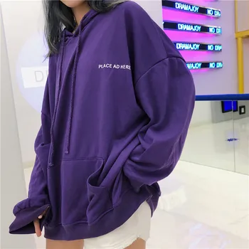 Oversized Women Hoodie 18 BF Harajuku Letter Print Sweatshirt Loose Long Batwing Sleeve Hooded Tracksuit Female Puple K-pop Tops
Oversized Women Hoodie 18 BF Harajuku Letter Print Sweatshirt Loose Long Batwing Sleeve Hooded Tracksuit Female Puple K-pop Tops