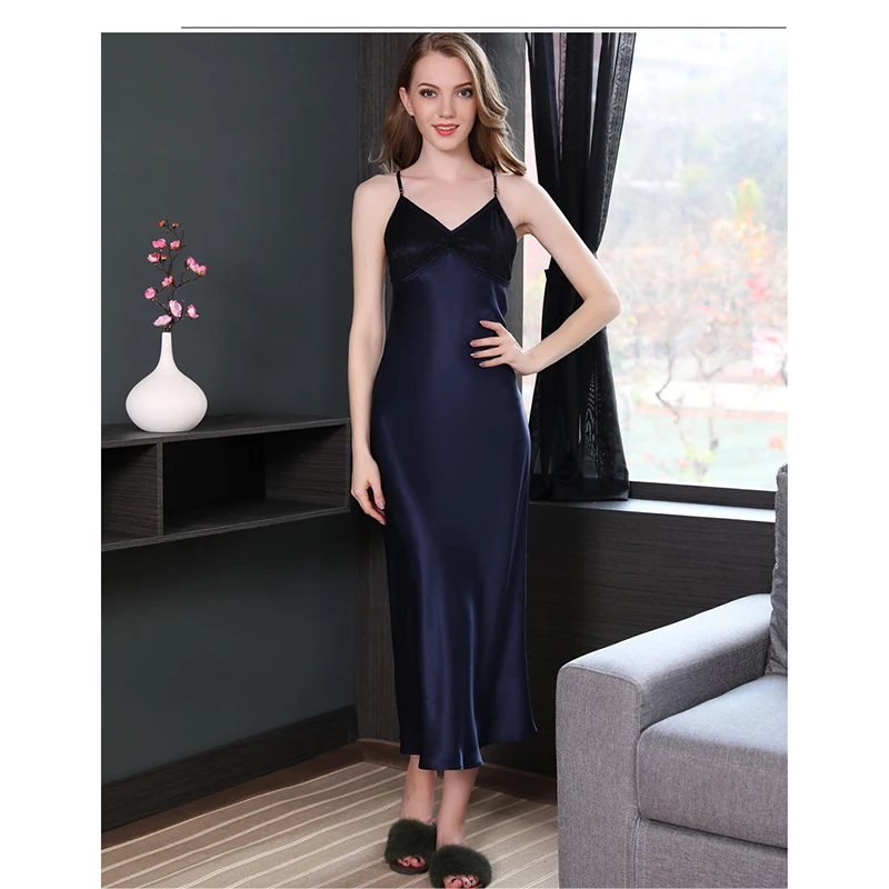 VOA Women 'S Braces Nightdress Elegant Silky V Neck Long plus Size Sleep Dress 19, M Heavy Silk Female Summer Sexy Sling
VOA Women 'S Braces Nightdress Elegant Silky V Neck Long plus Size Sleep Dress 19, M Heavy Silk Female Summer Sexy Sling
