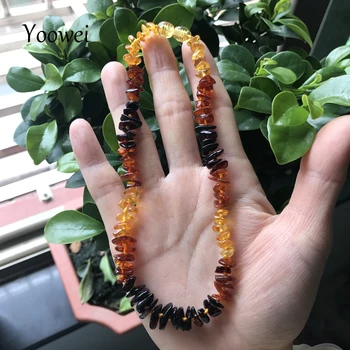 Yoowei Natural Amber Chips Necklace for Baby Adult Gift Irregular Genuine Bead Baltic Amber Teething Necklace Bracelet Wholesale
Yoowei Natural Amber Chips Necklace for Baby Adult Gift Irregular Genuine Bead Baltic Amber Teething Necklace Bracelet Wholesale