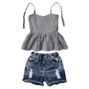 SZYADEOU Infant Toddler Kids child baby sets For Girls boys summer 2019 Straps Plaid 2piece baby Suit Clothing Clothes born L4
SZYADEOU Infant Toddler Kids child baby sets For Girls boys summer 2019 Straps Plaid 2piece baby Suit Clothing Clothes born L4
